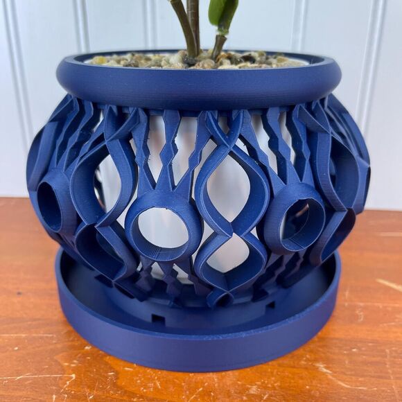 The Lyren Planter Pot & Orchid Pot Hybrid, Orchid Planter with Flower Pot - Picture 2 of 10